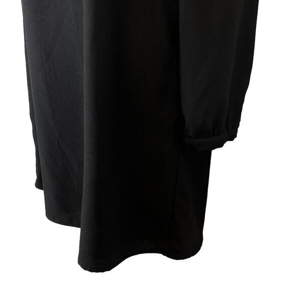 Jessica Simpson Black Gold Studded Shift Whimsigoth Long Sleeve Dress Witchy 12 - Picture 10 of 15